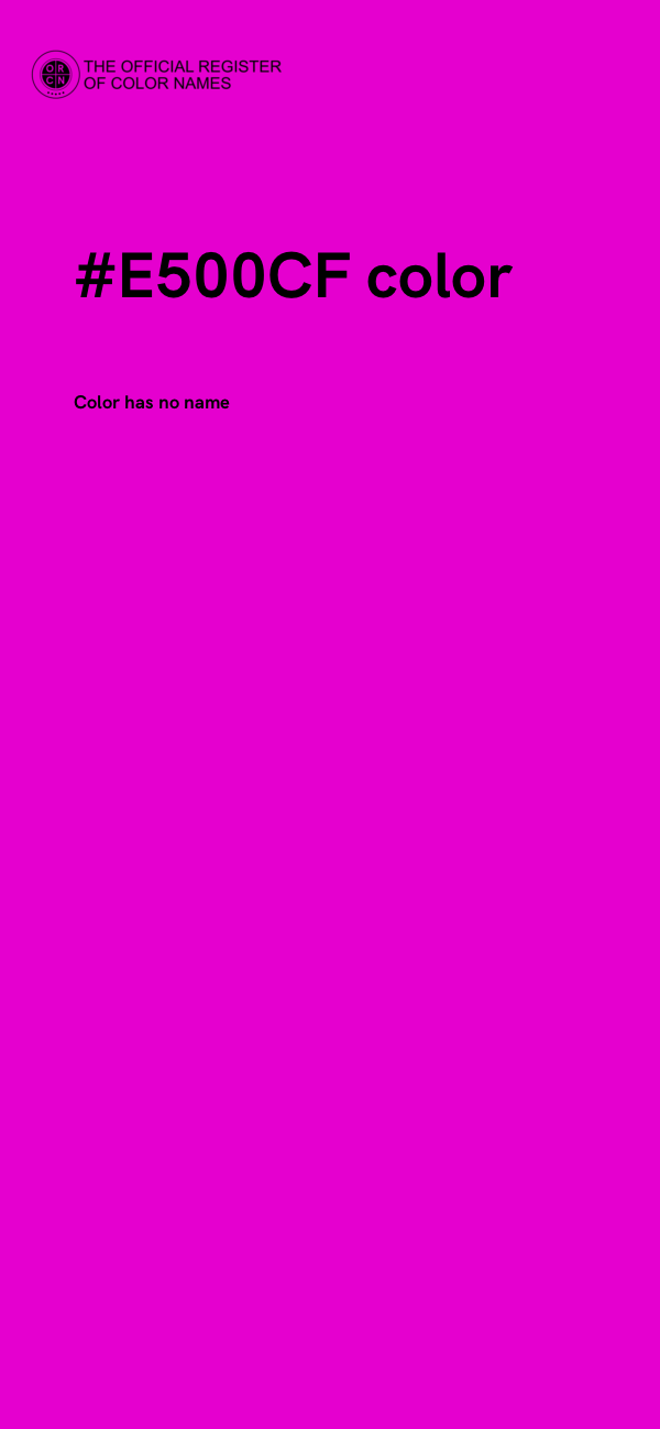 #E500CF color image