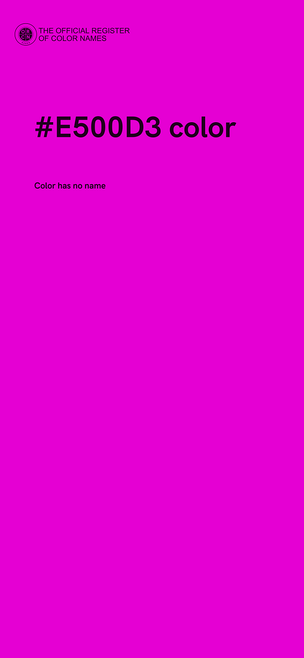 #E500D3 color image