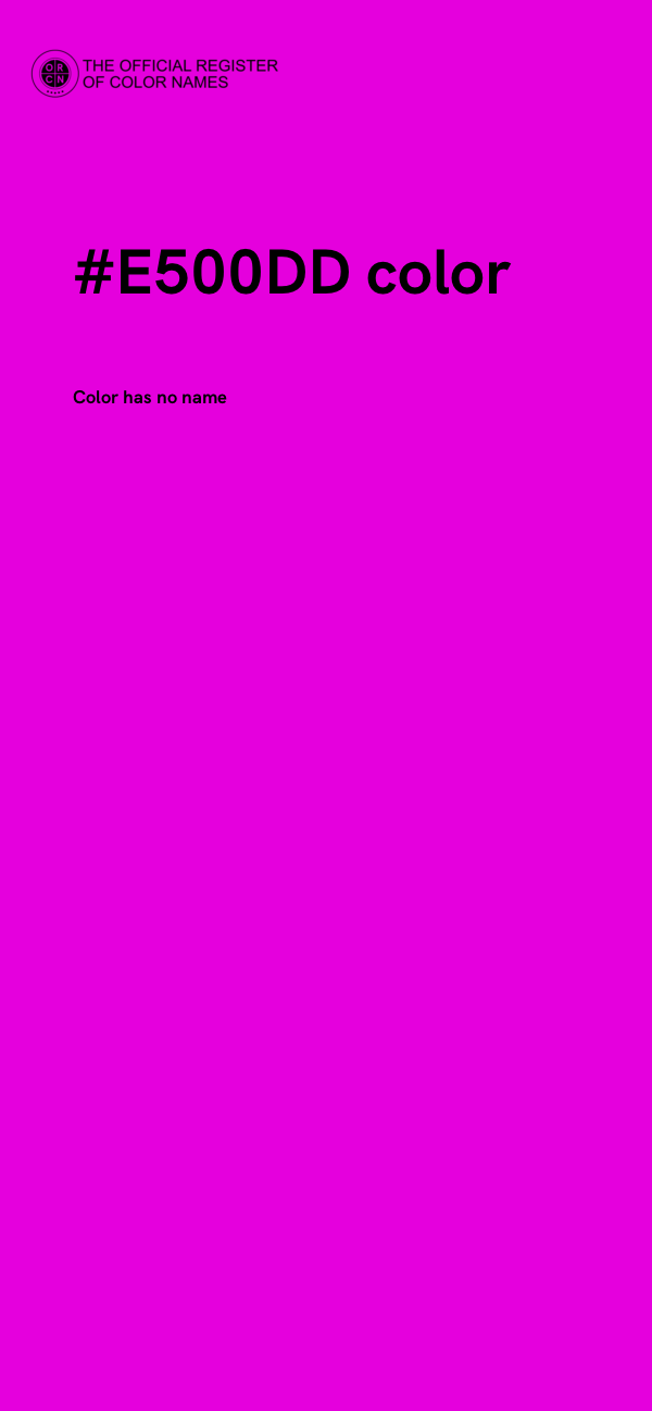 #E500DD color image