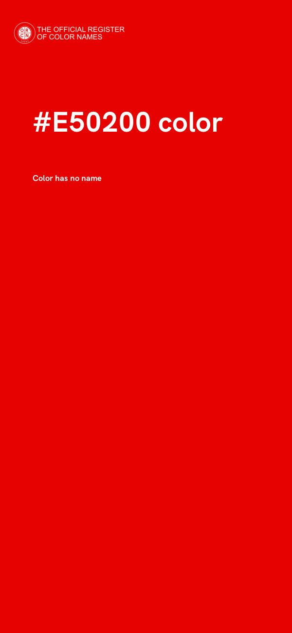 #E50200 color image