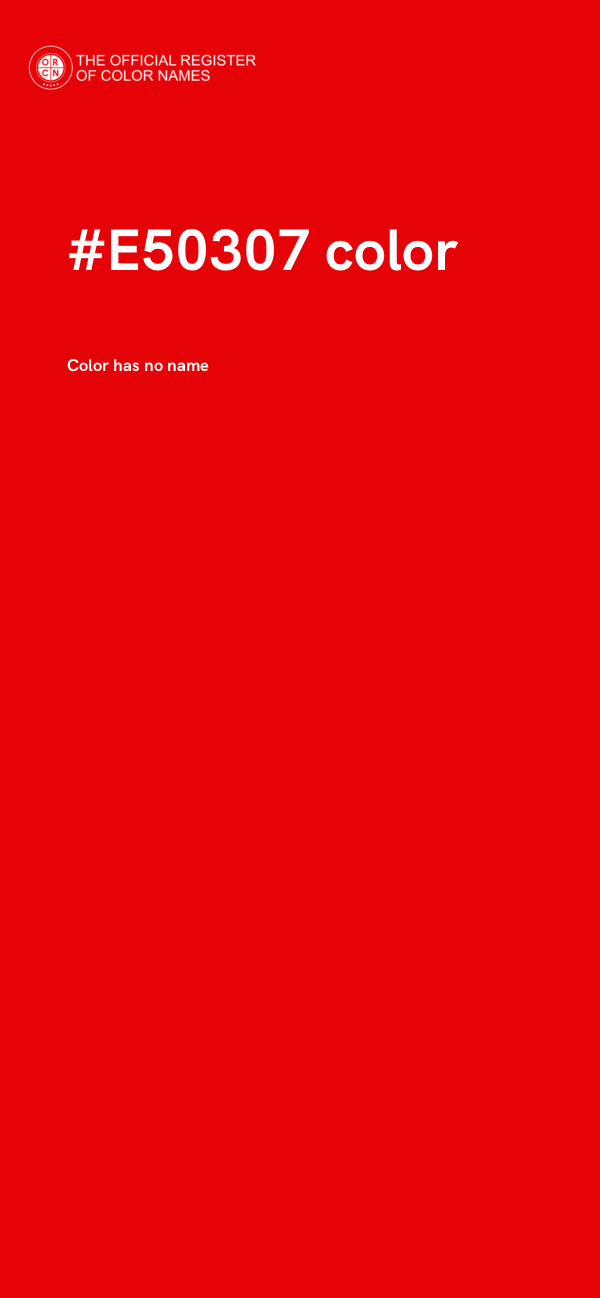 #E50307 color image