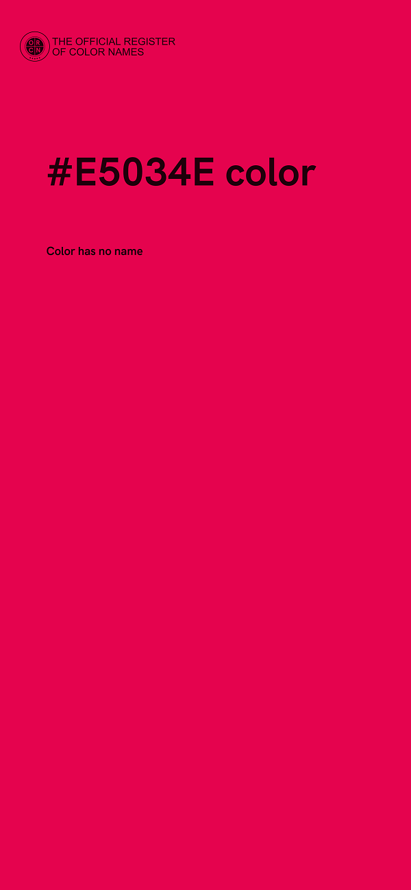 #E5034E color image