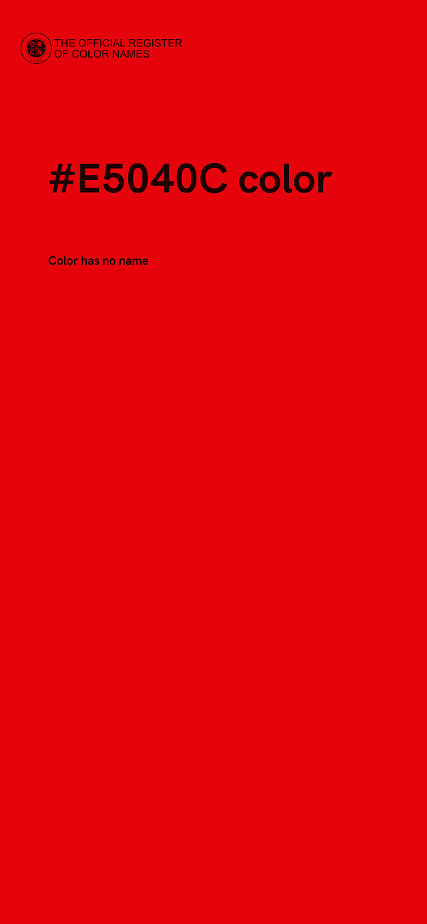 #E5040C color image