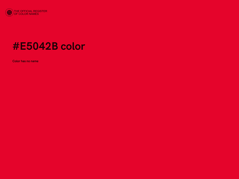 #E5042B color image