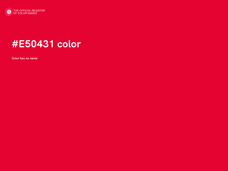 #E50431 color image