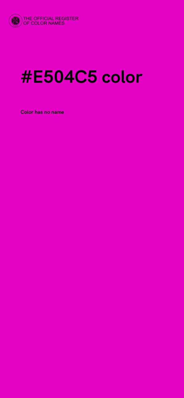 #E504C5 color image