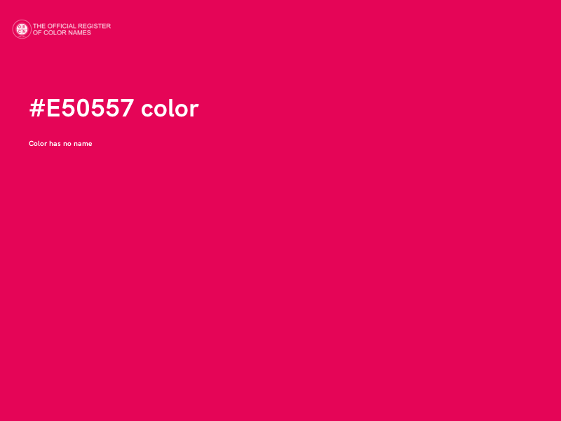 #E50557 color image