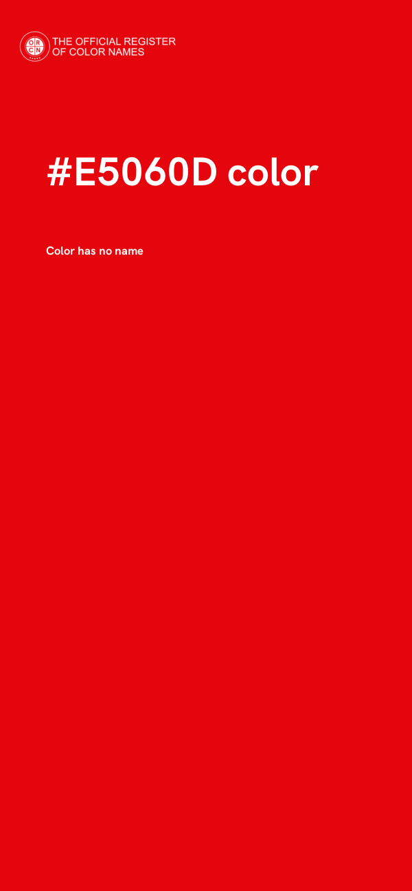 #E5060D color image