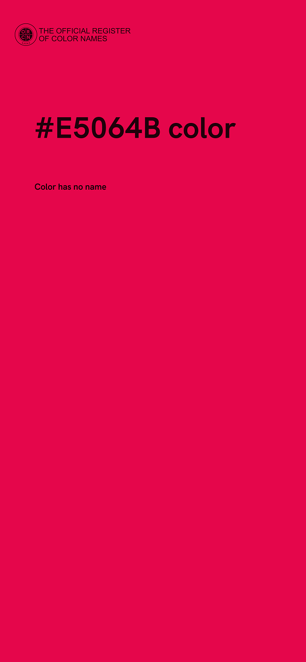 #E5064B color image