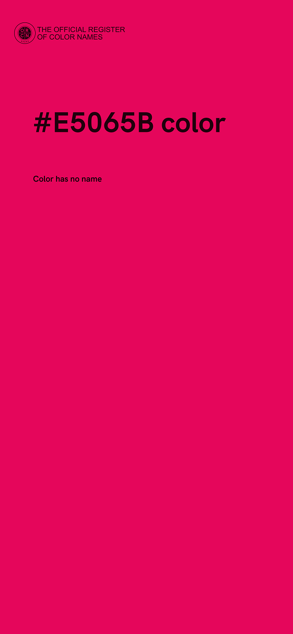 #E5065B color image