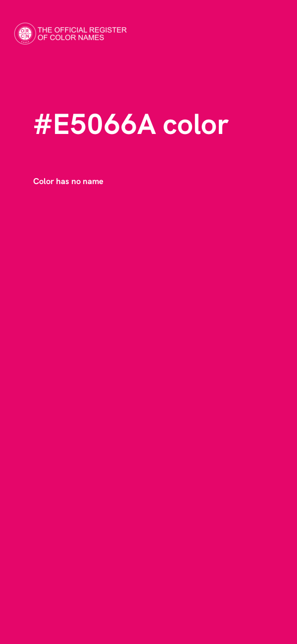 #E5066A color image