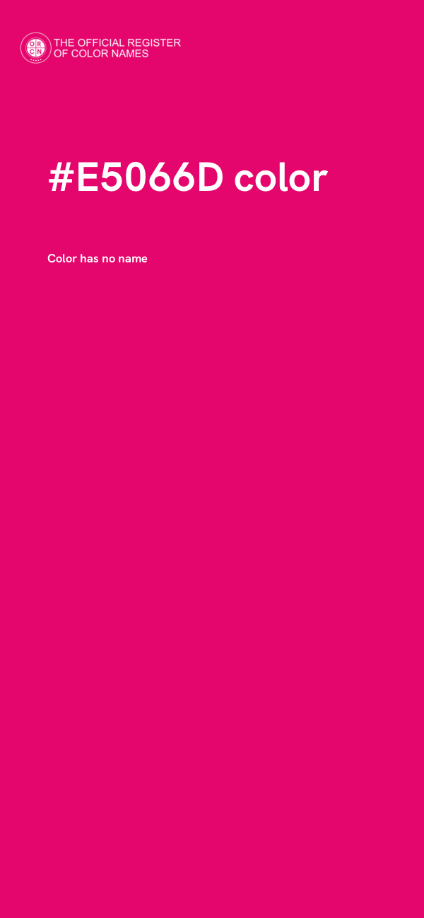 #E5066D color image