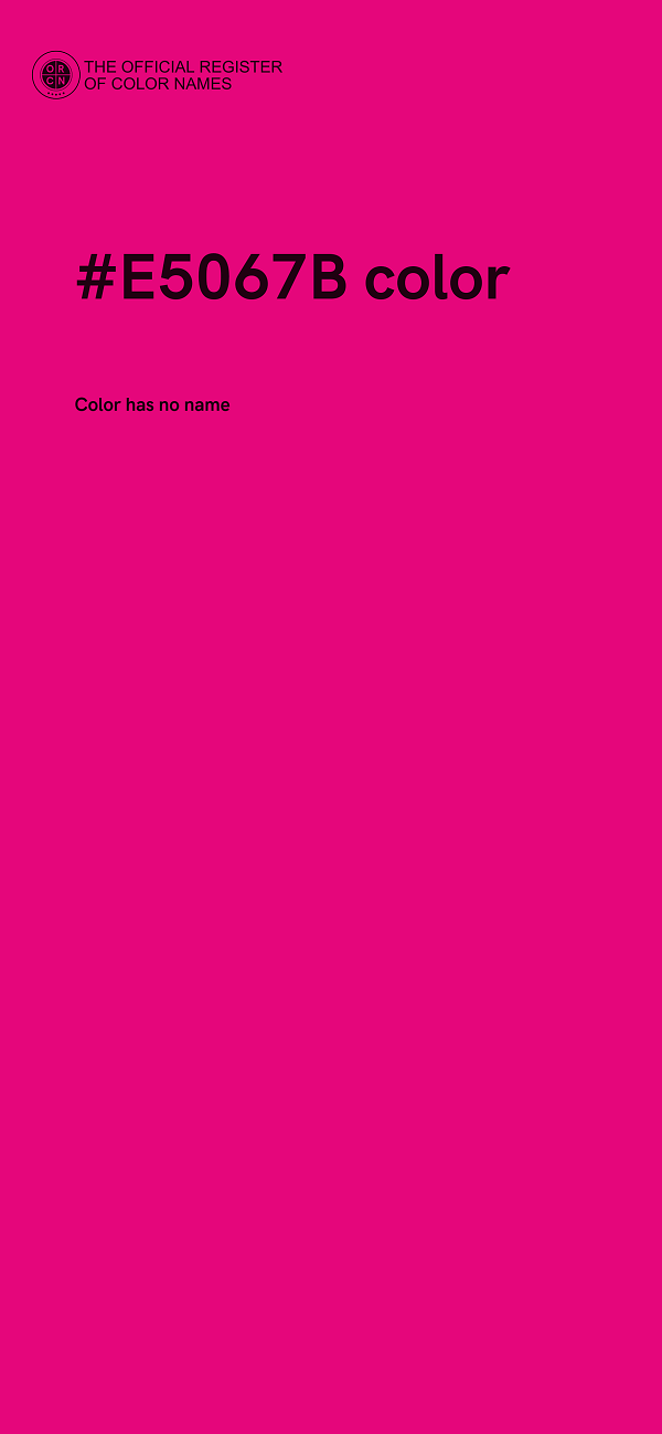 #E5067B color image