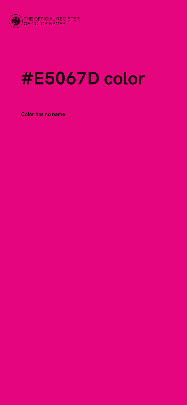 #E5067D color image