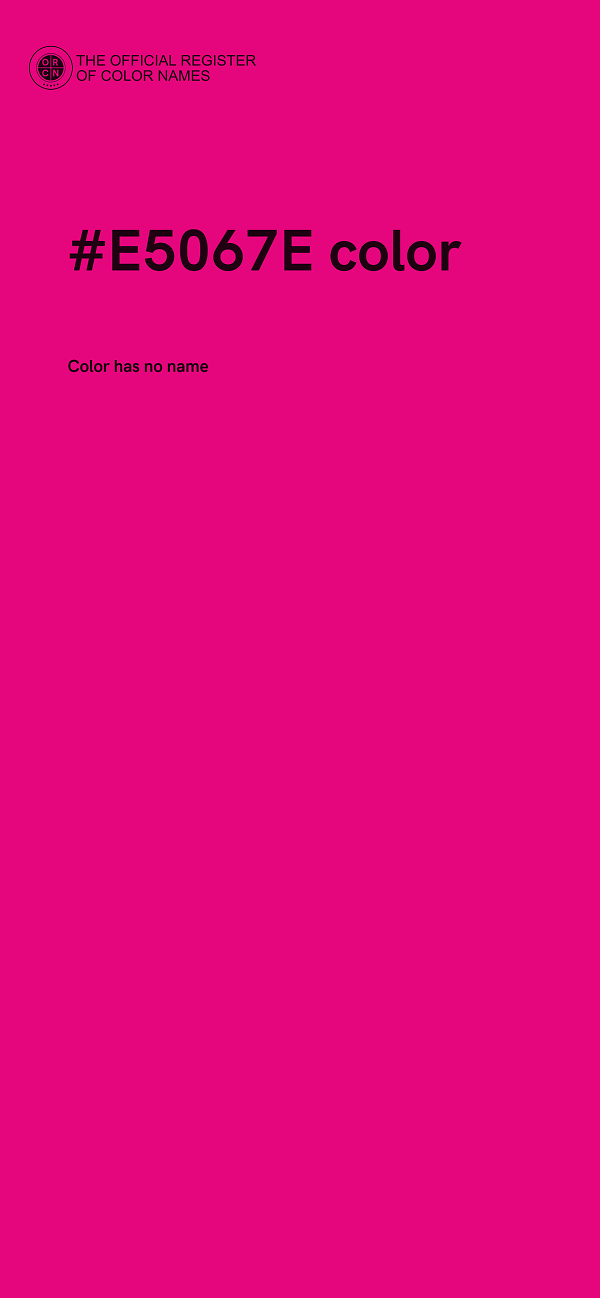 #E5067E color image