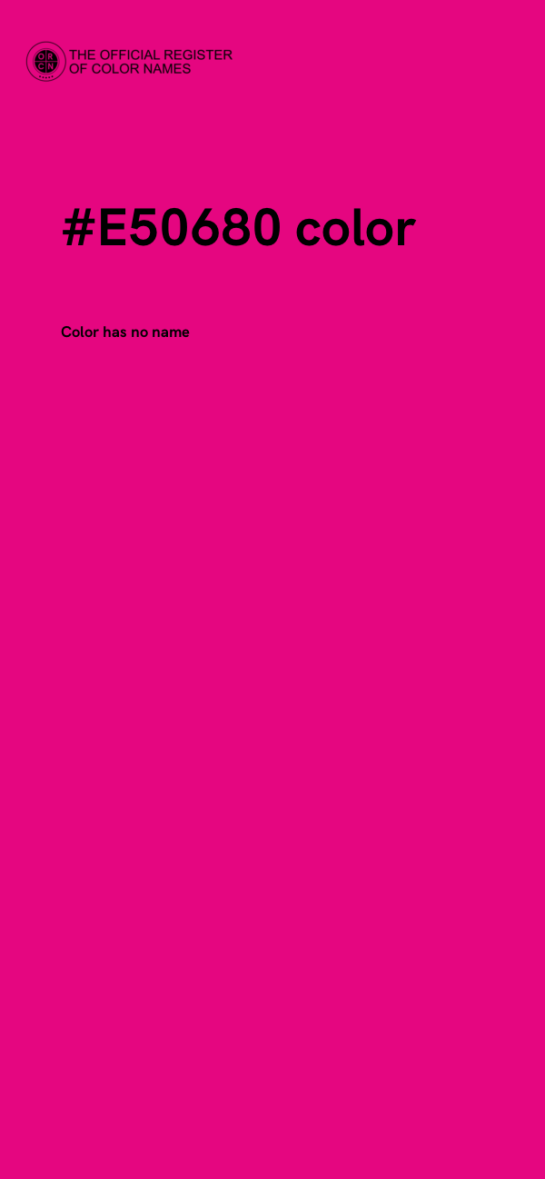 #E50680 color image