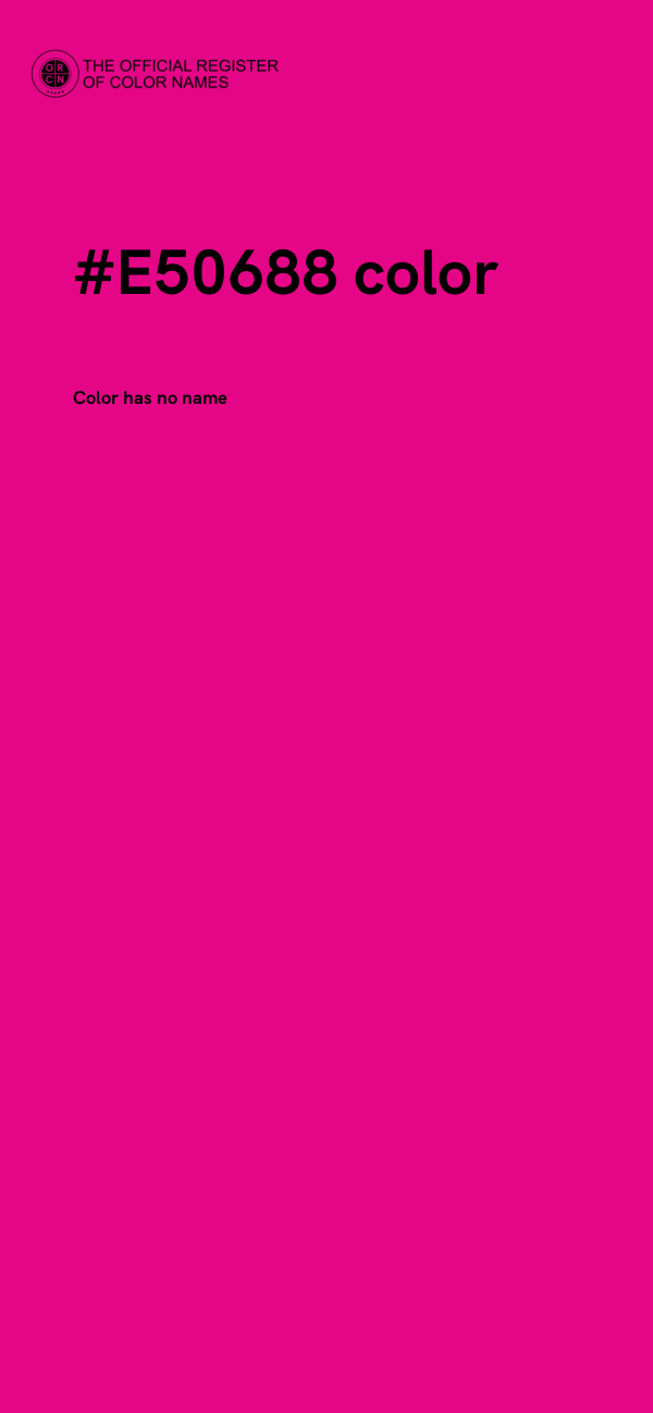 #E50688 color image