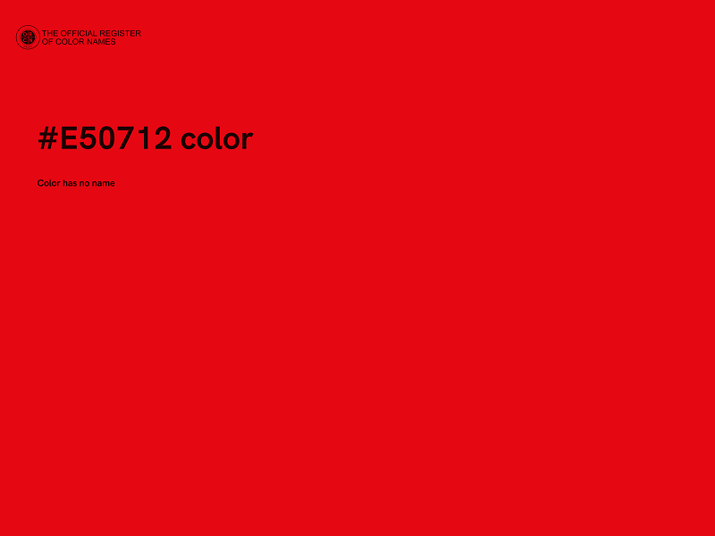 #E50712 color image