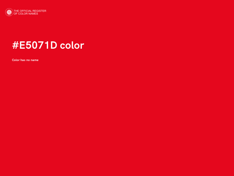 #E5071D color image