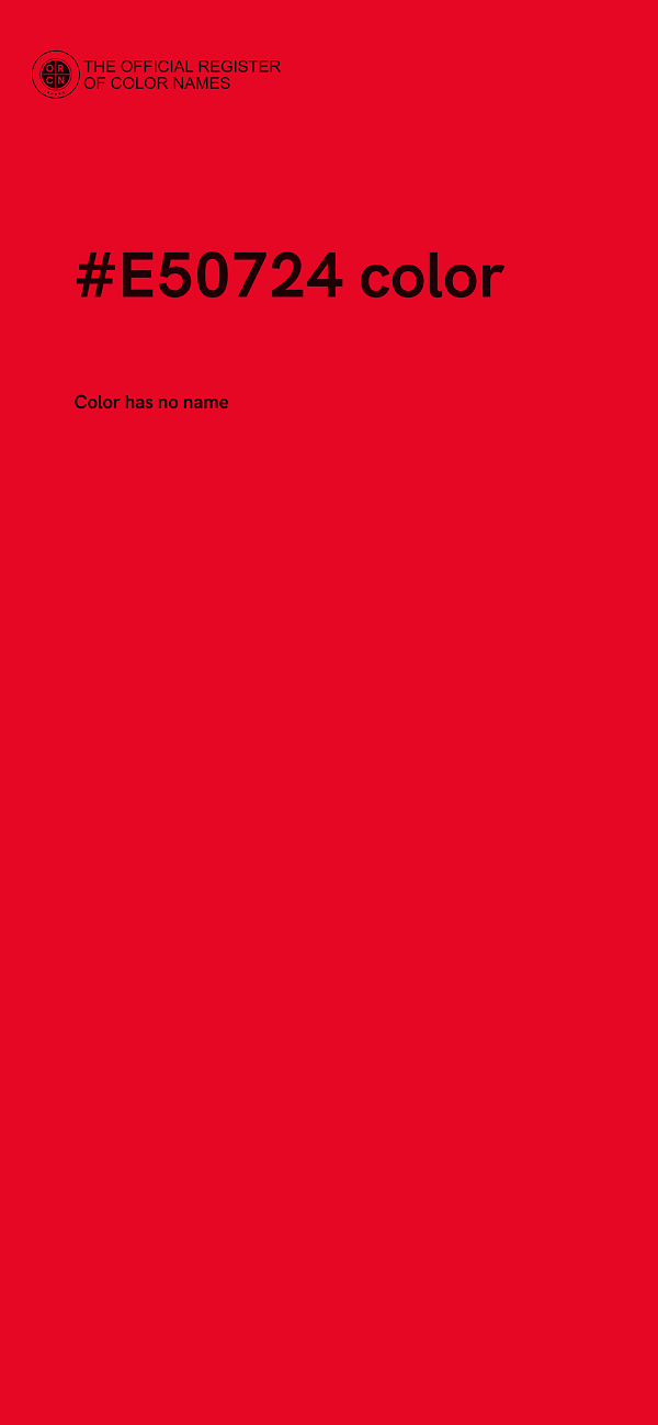#E50724 color image