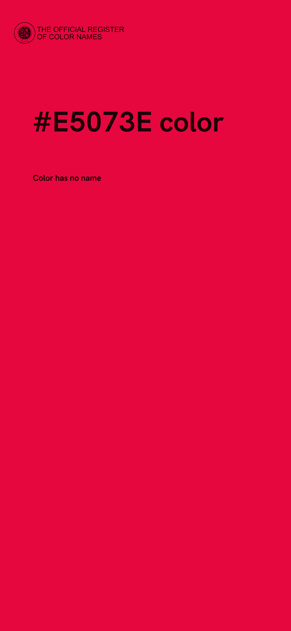 #E5073E color image