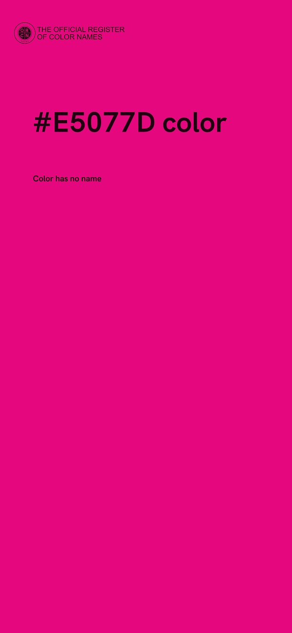 #E5077D color image