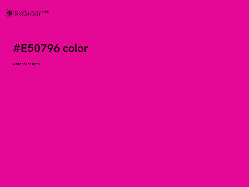 #E50796 color image