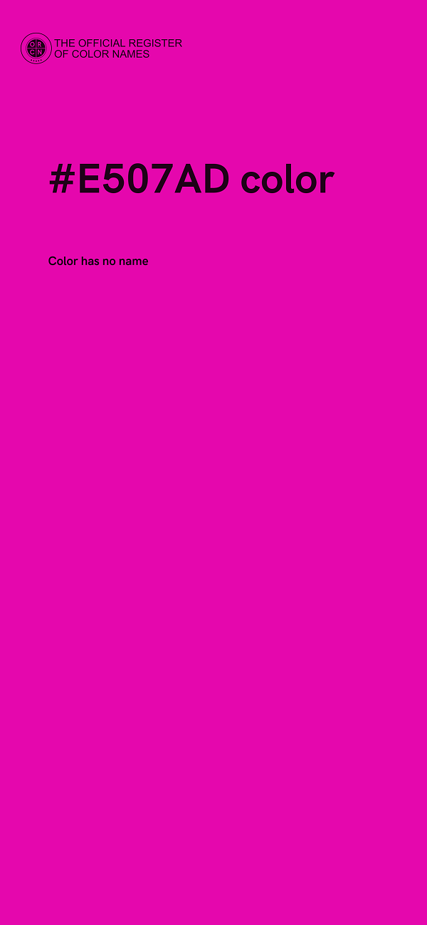 #E507AD color image