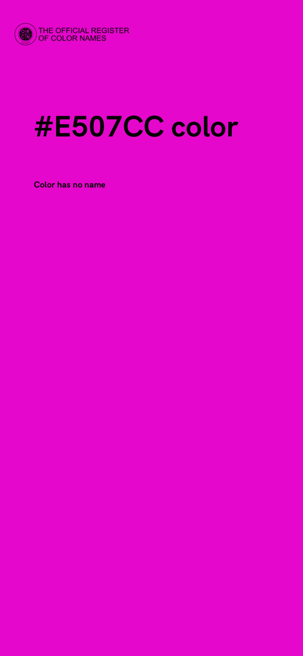 #E507CC color image
