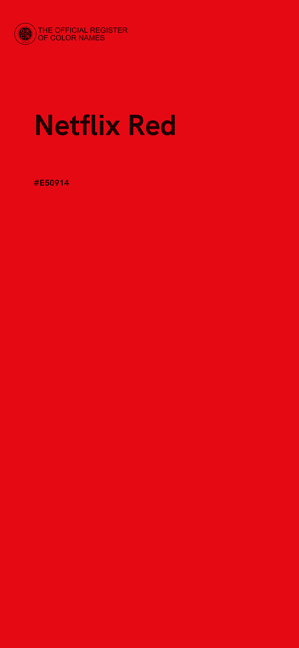 #E50914 - Netflix Red color image