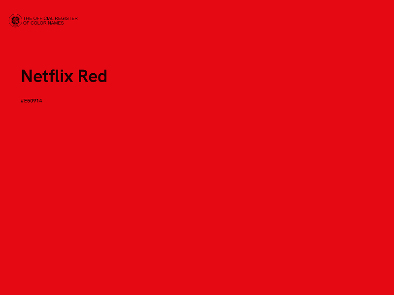 #E50914 - Netflix Red color image