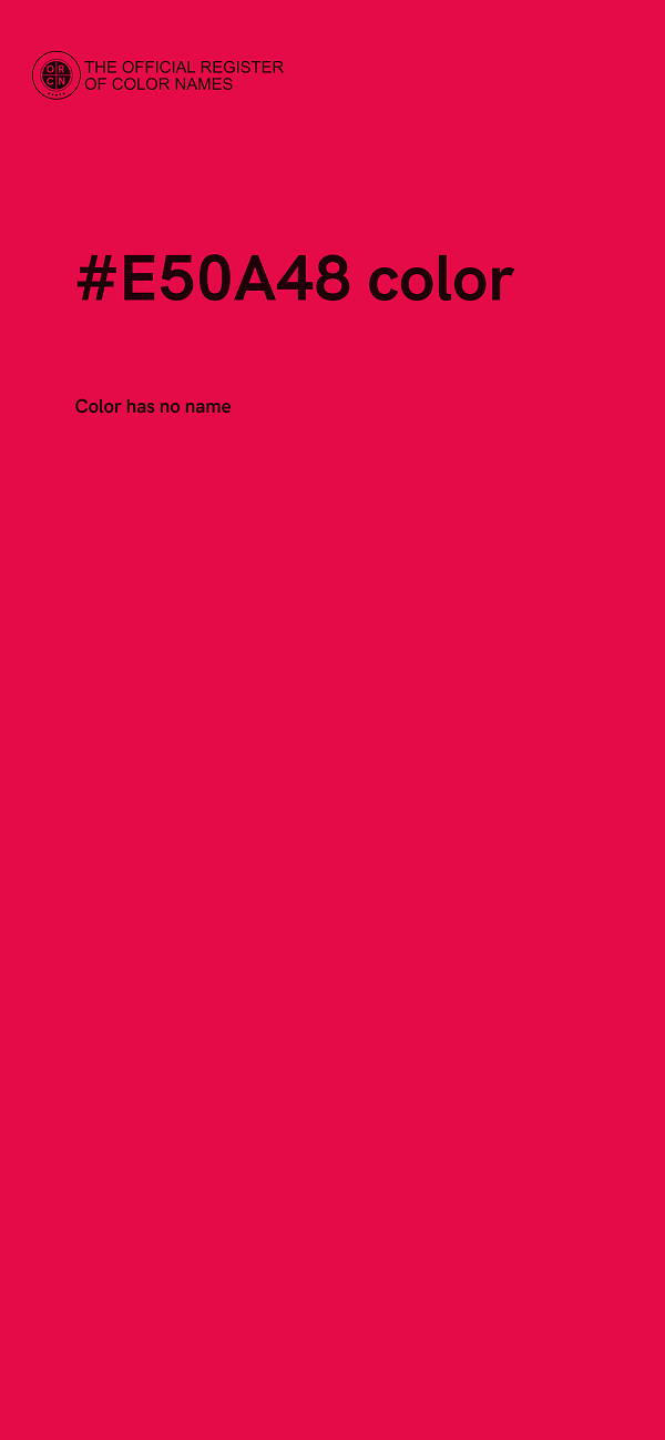 #E50A48 color image