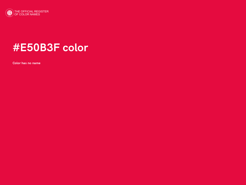 #E50B3F color image