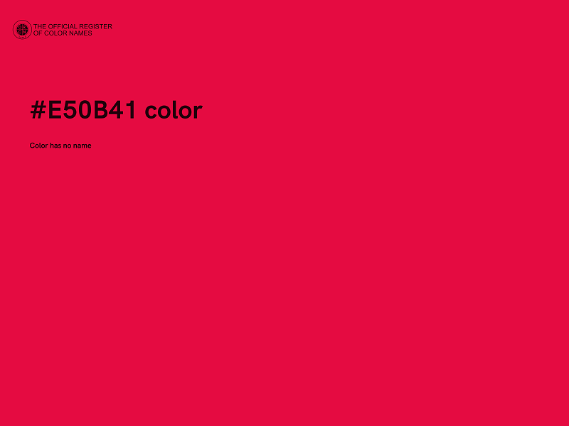 #E50B41 color image