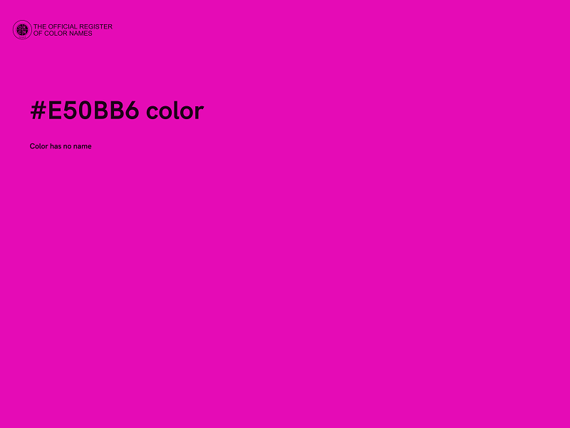 #E50BB6 color image