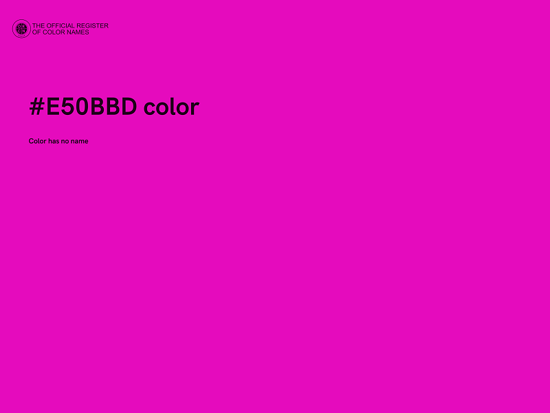 #E50BBD color image