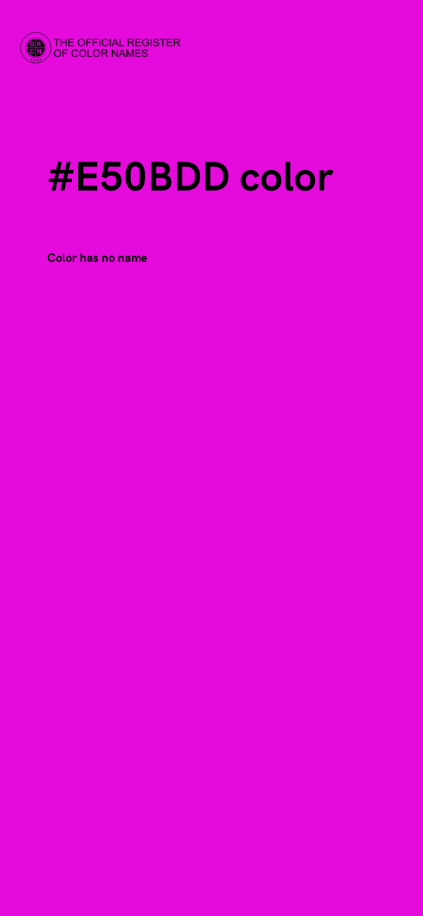 #E50BDD color image