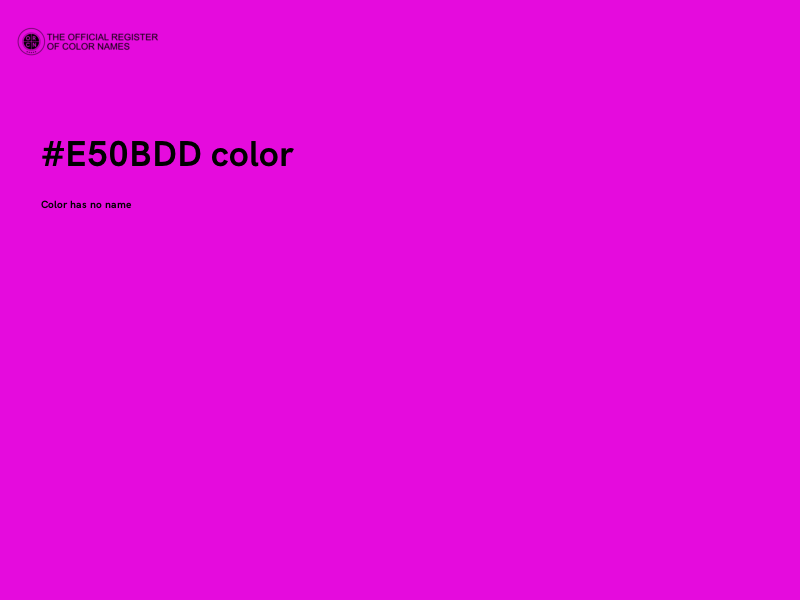 #E50BDD color image