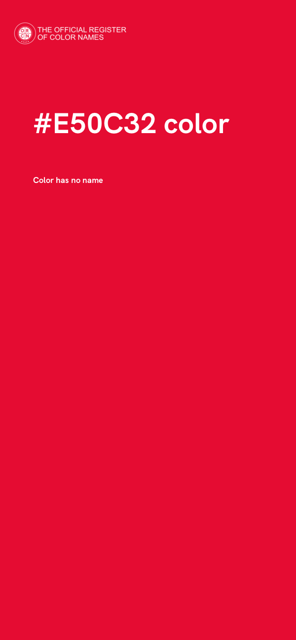 #E50C32 color image