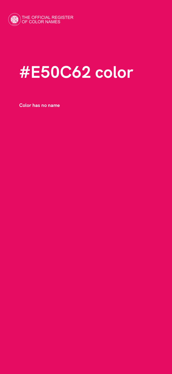 #E50C62 color image