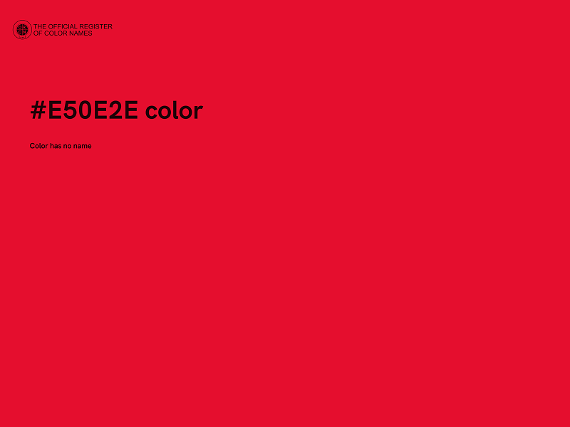 #E50E2E color image