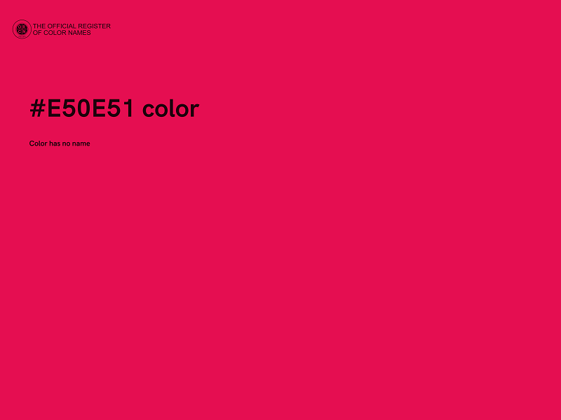 #E50E51 color image