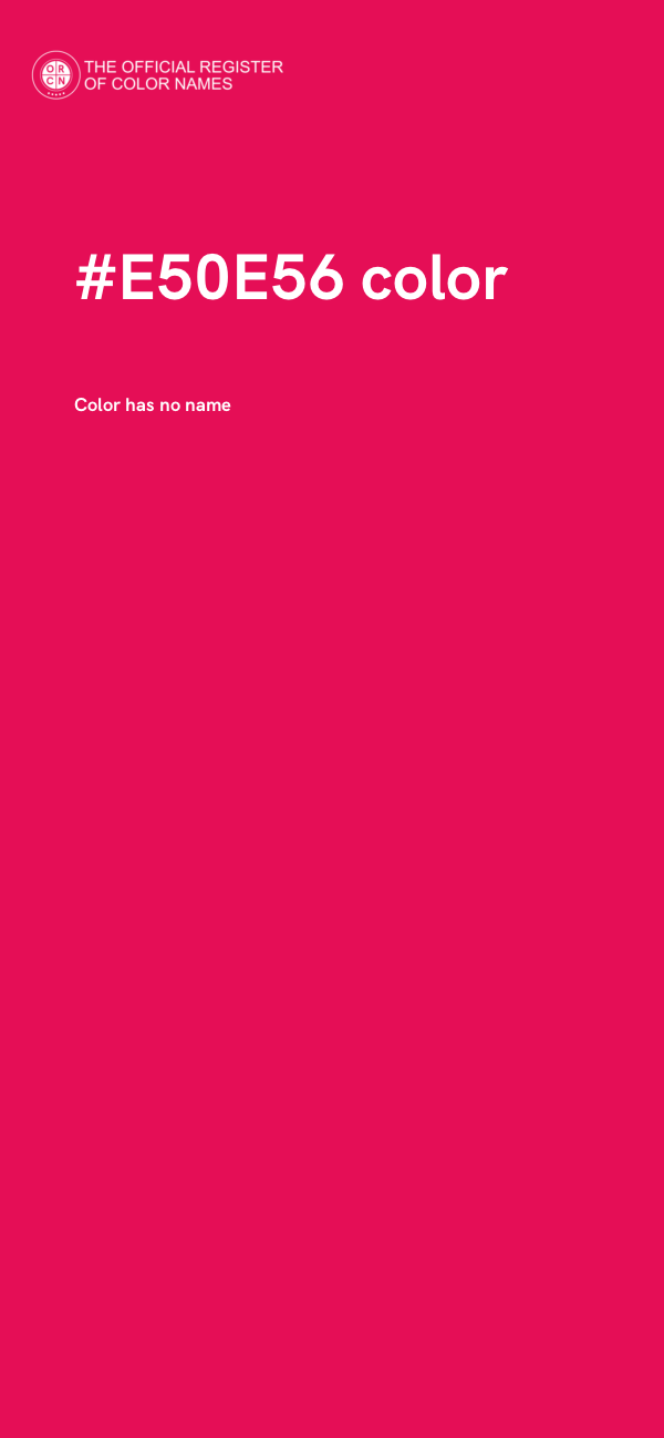 #E50E56 color image