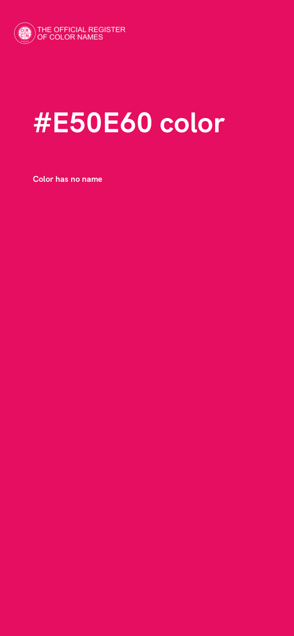 #E50E60 color image