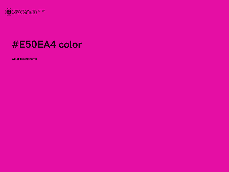 #E50EA4 color image