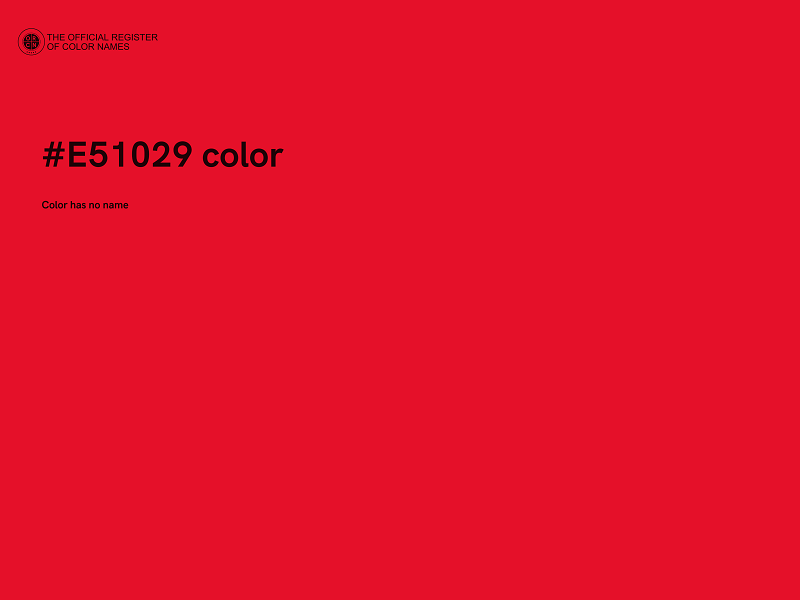 #E51029 color image