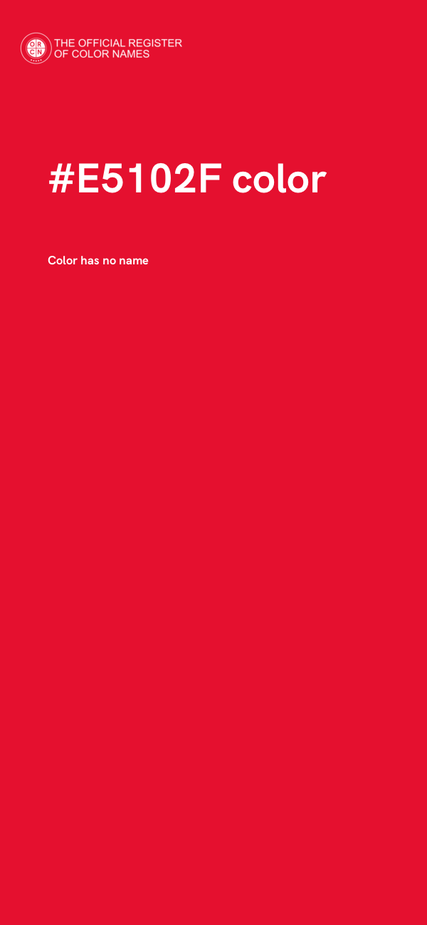 #E5102F color image