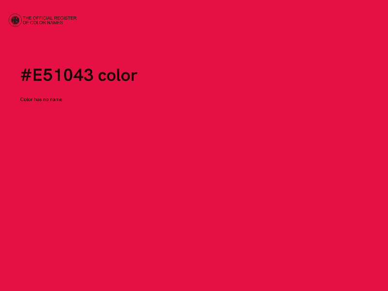 #E51043 color image