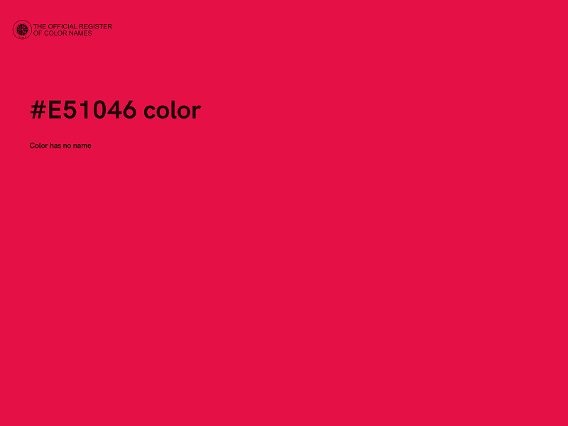 #E51046 color image