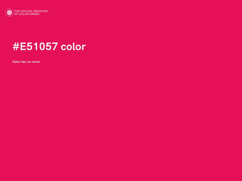 #E51057 color image